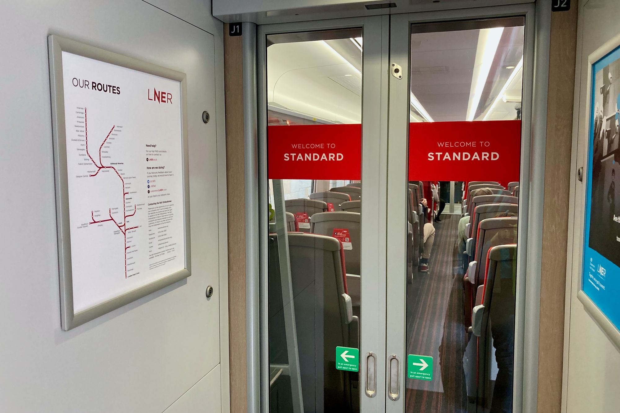 Bild: Ganz im Azuma von LNER mit Zwischentür