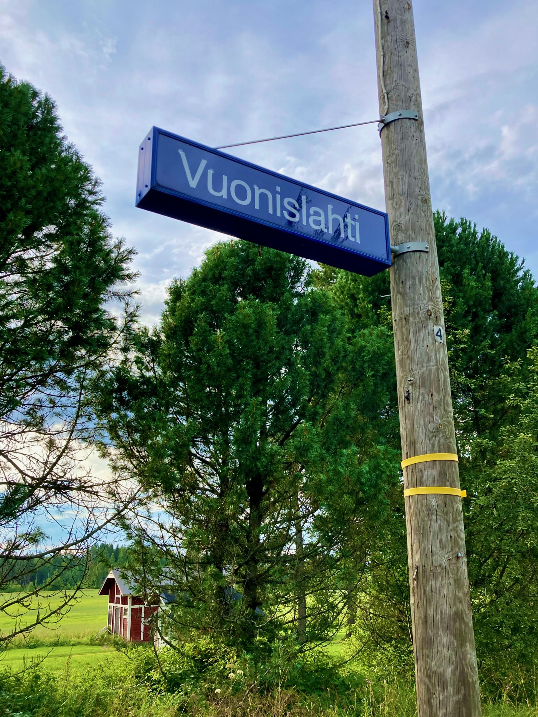 Stationaschild Vuonislahti