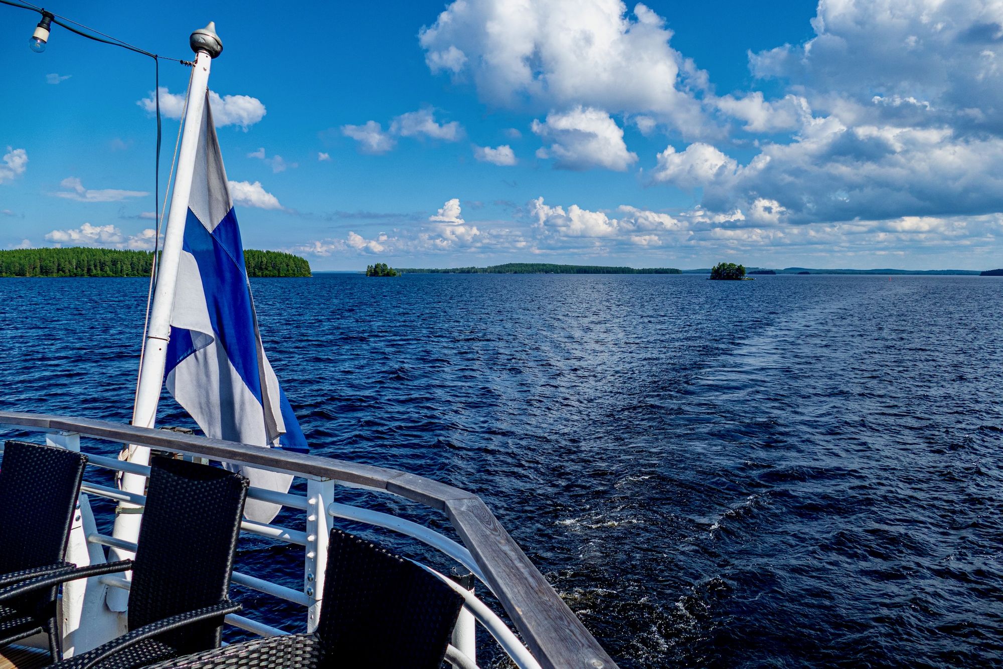 Schifffahrt über den Pielinen
