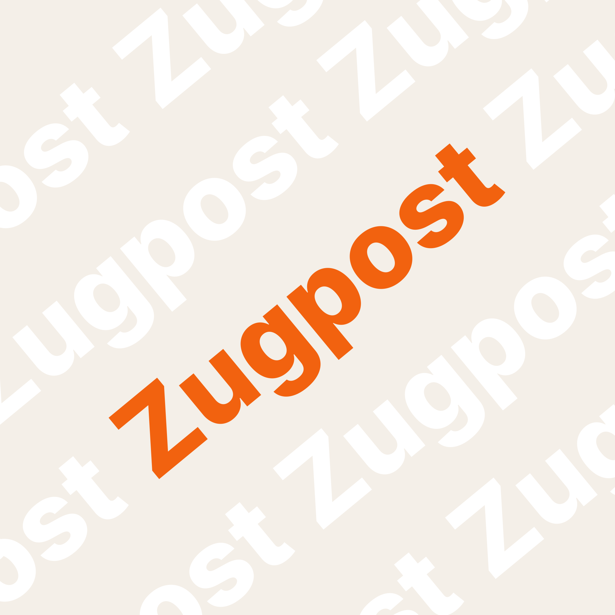 Zugpost Schriftzug
