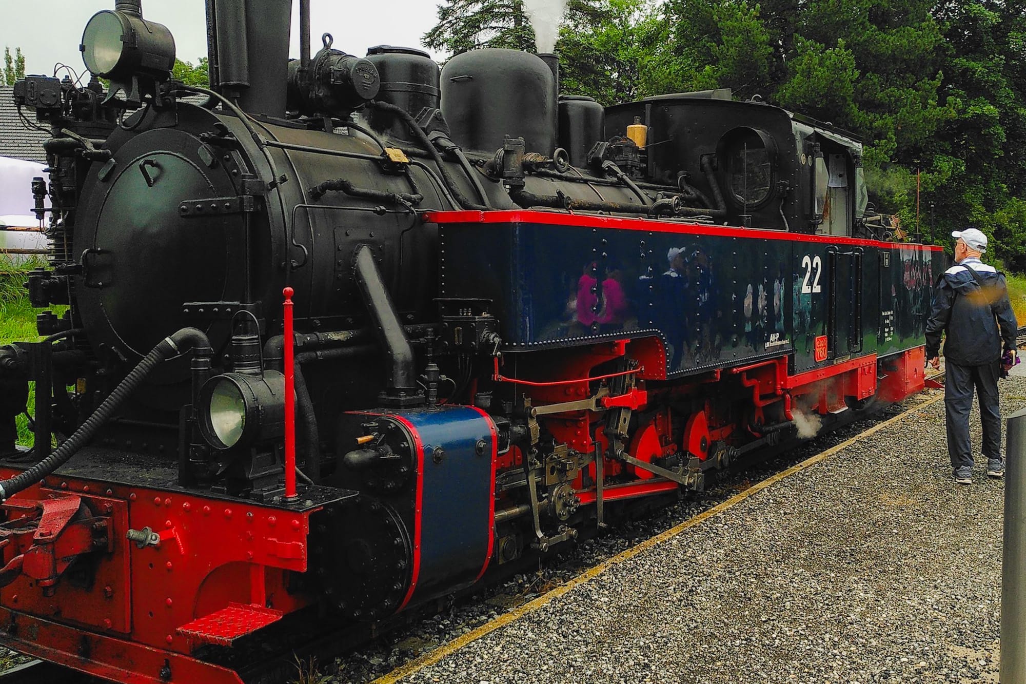 Dampflok der Taurachbahn