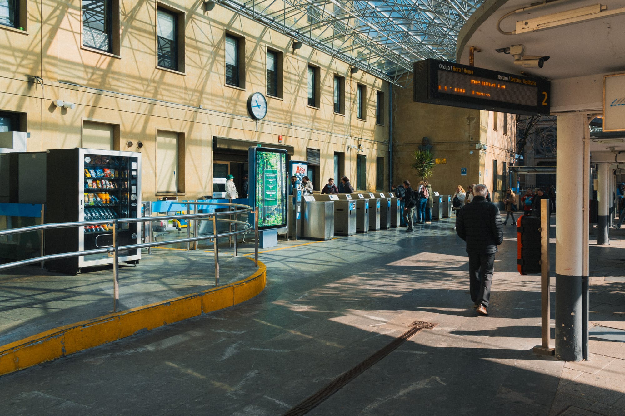 Bahnhofshalle von Amara-Donostia