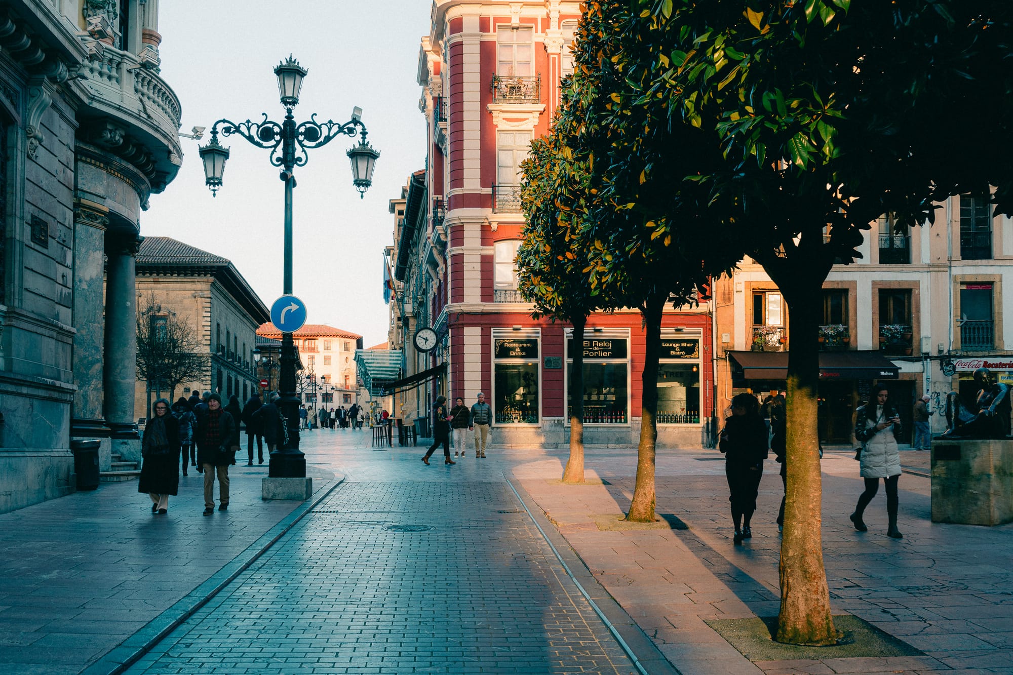 Straßenszene in Oviedo