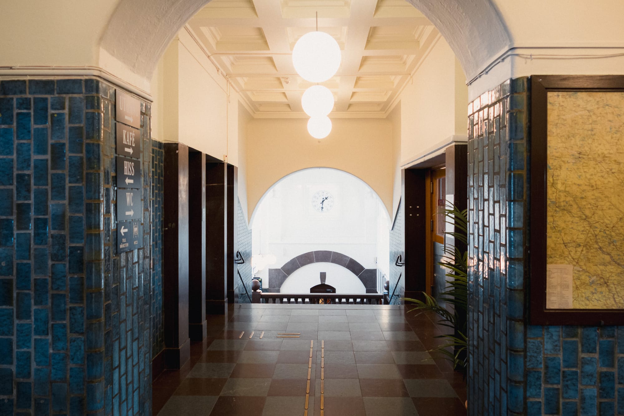 Innenaufnahme vom Bahnhof Haparanda