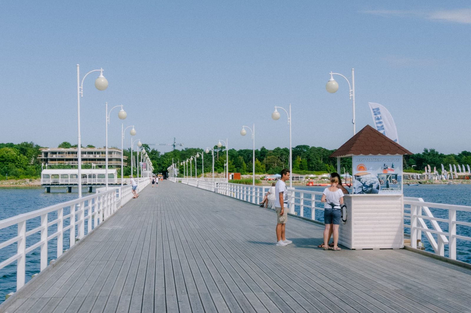 Auf der Seebrücke von Jurata