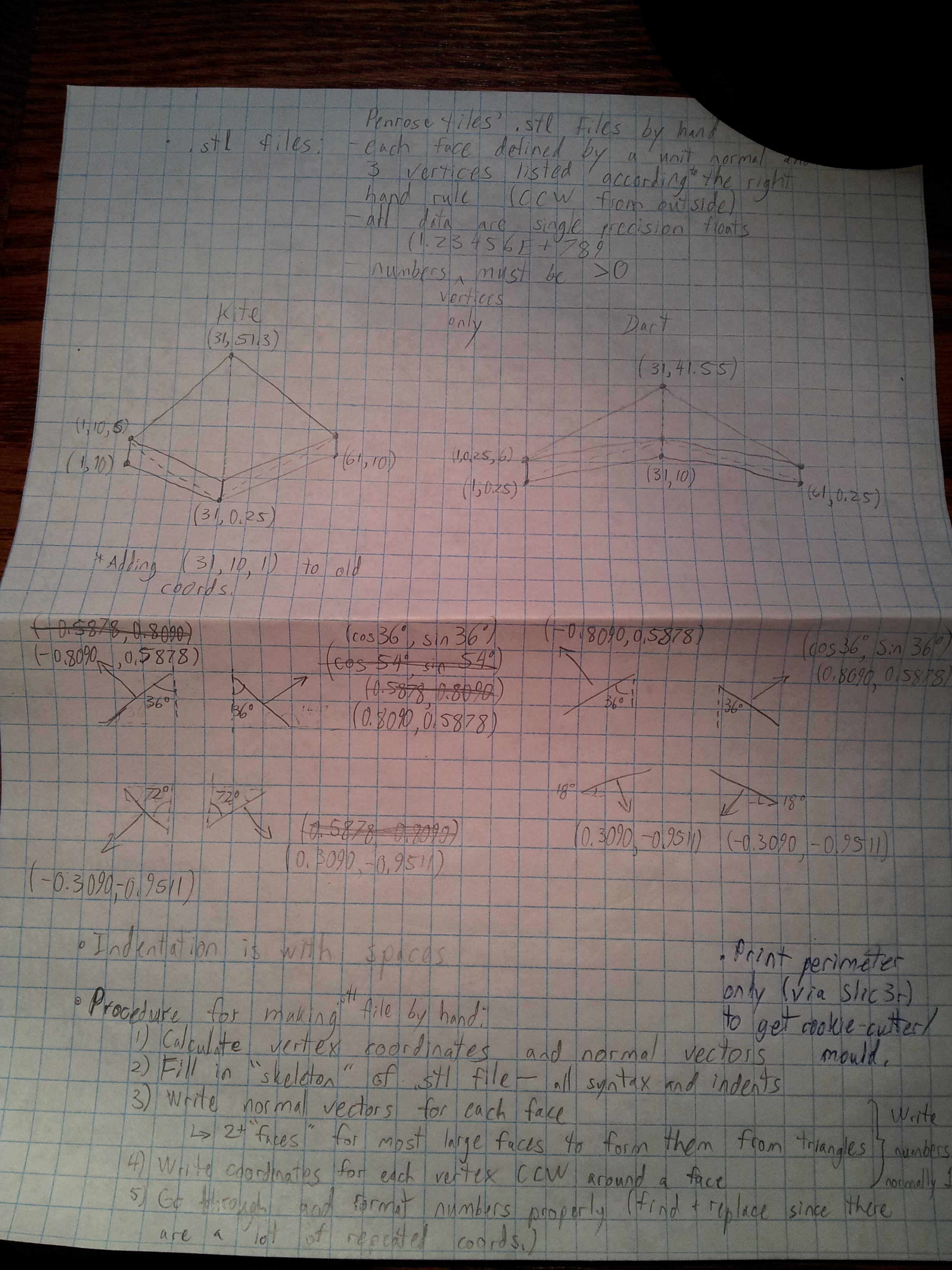Sketch/calculations page 2