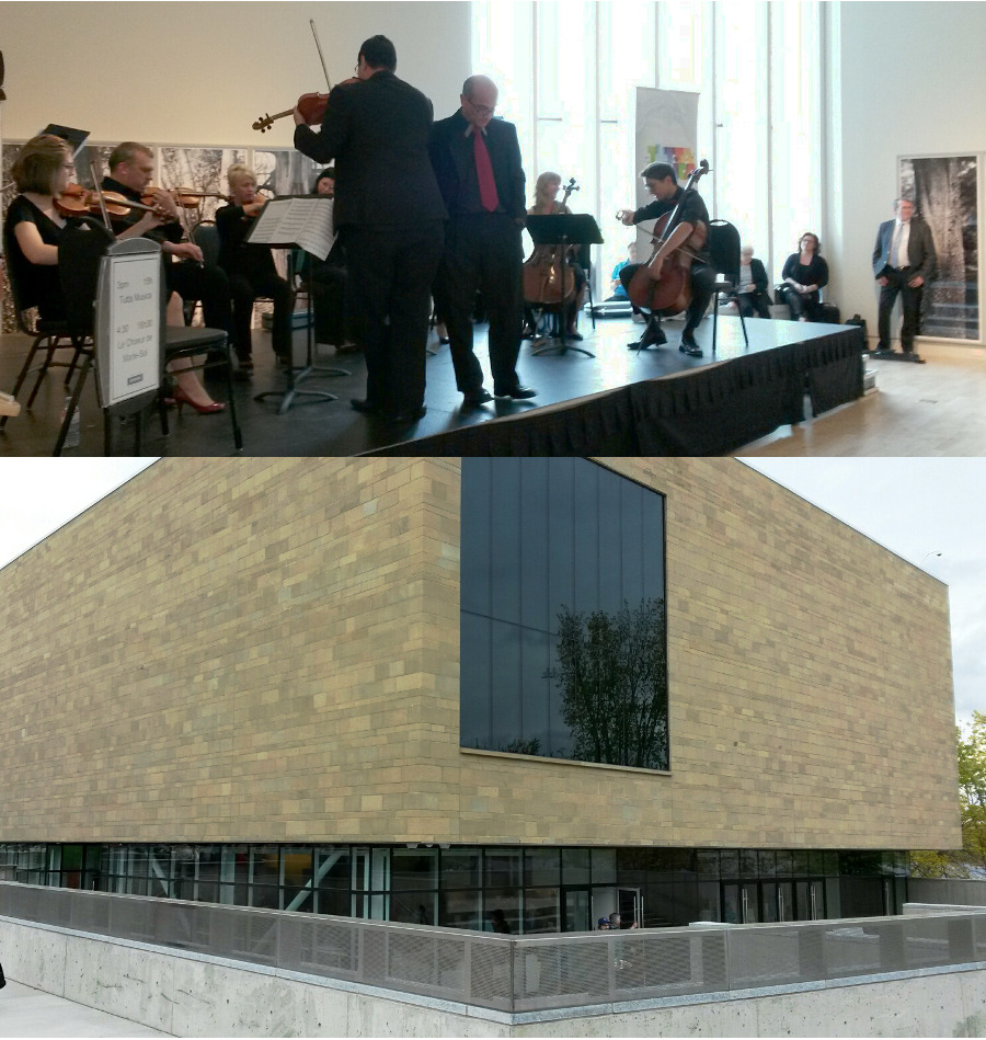 New Beaverbrook Art Gallery pavilion - inside and out