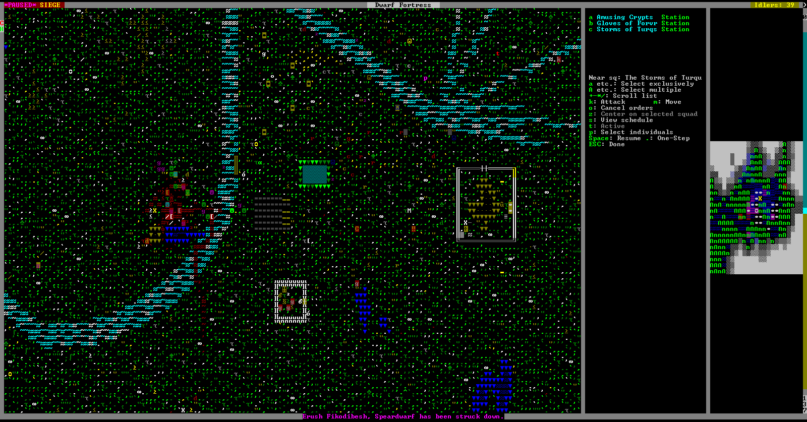 Battling a goblin army