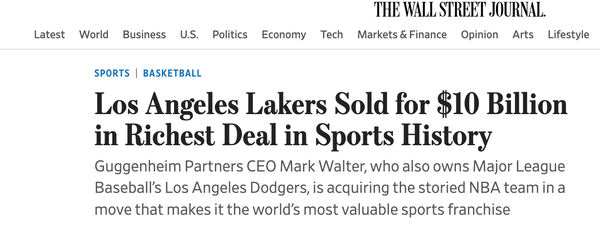 Sold (for) vs. Valued (at)