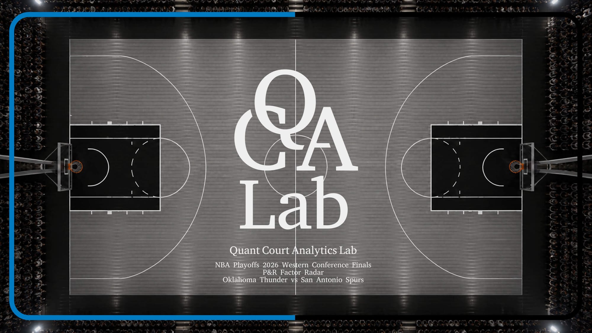 QCA Lab｜Western Conference Finals - P&R Factor Radar