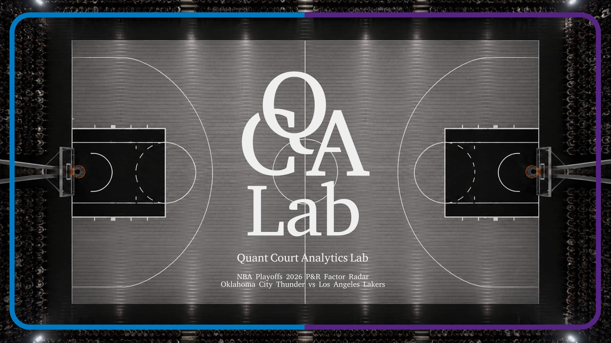 QCA Lab｜Thunder vs Lakers - P&R Factor Radar