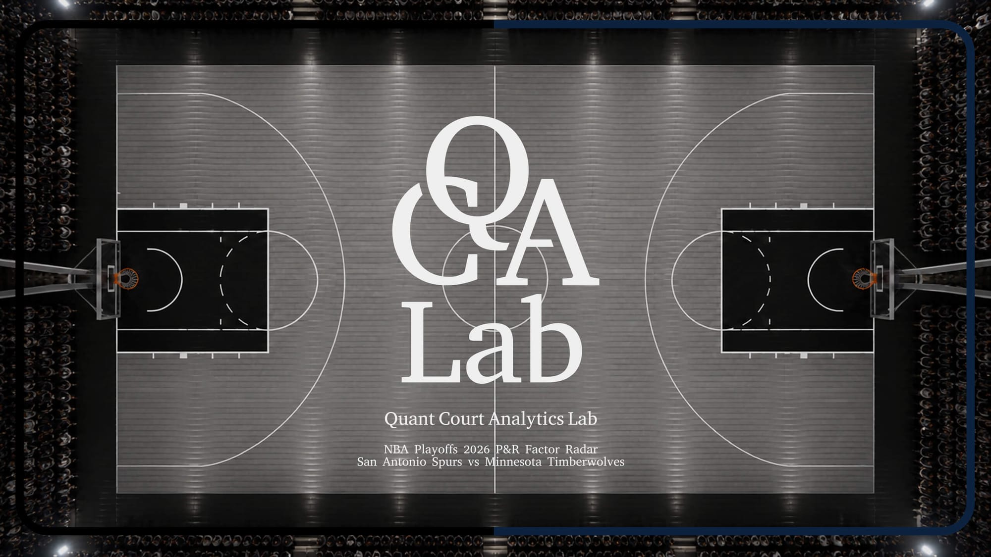 QCA Lab｜Spurs vs Timberwolves - P&R Factor Radar