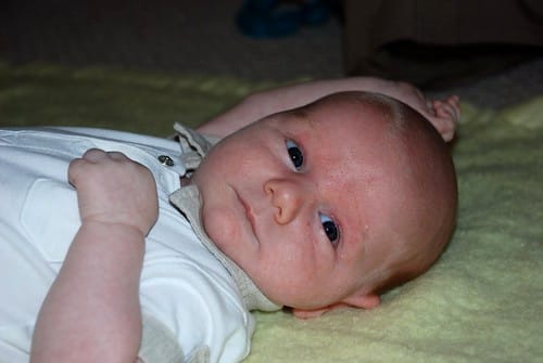 Damien Poses on the Floor