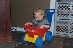 Sitting in the Wheel Barrow