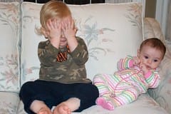 Guinevere and Damien, Hands on Face