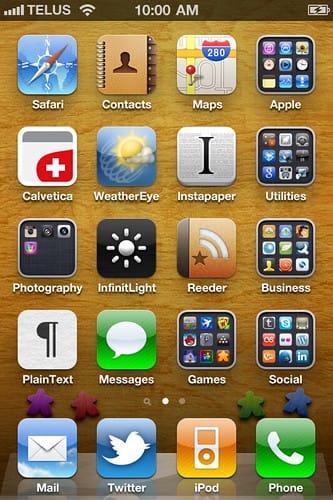 Current iPhone 4 Home Screen
