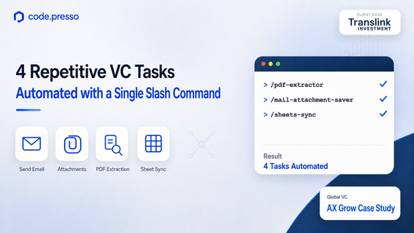 Automating 4 Repetitive VC Tasks with AI: Translink’s AX Grow Case Study