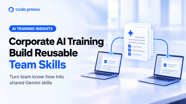 Corporate AI Training: Build Reusable Team Skills | Codepresso