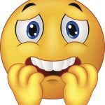 Emoji of someone scared