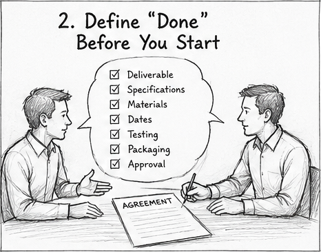 Image of defining "done" examples