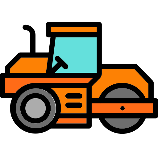 Steamroller cartoon image