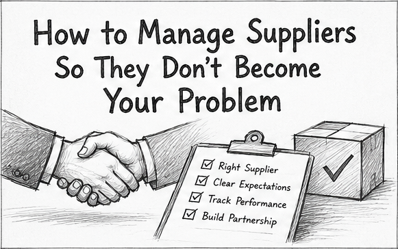Image of "How to Manage Suppliers so They Don't Become Your Problem"