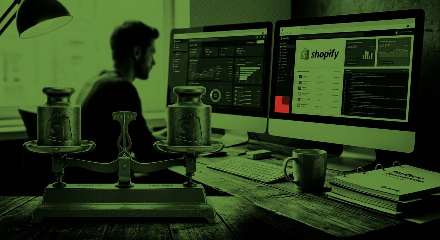 Datavisualisatie toont Shopify marktaandeel groei tussen e-commerce platformen