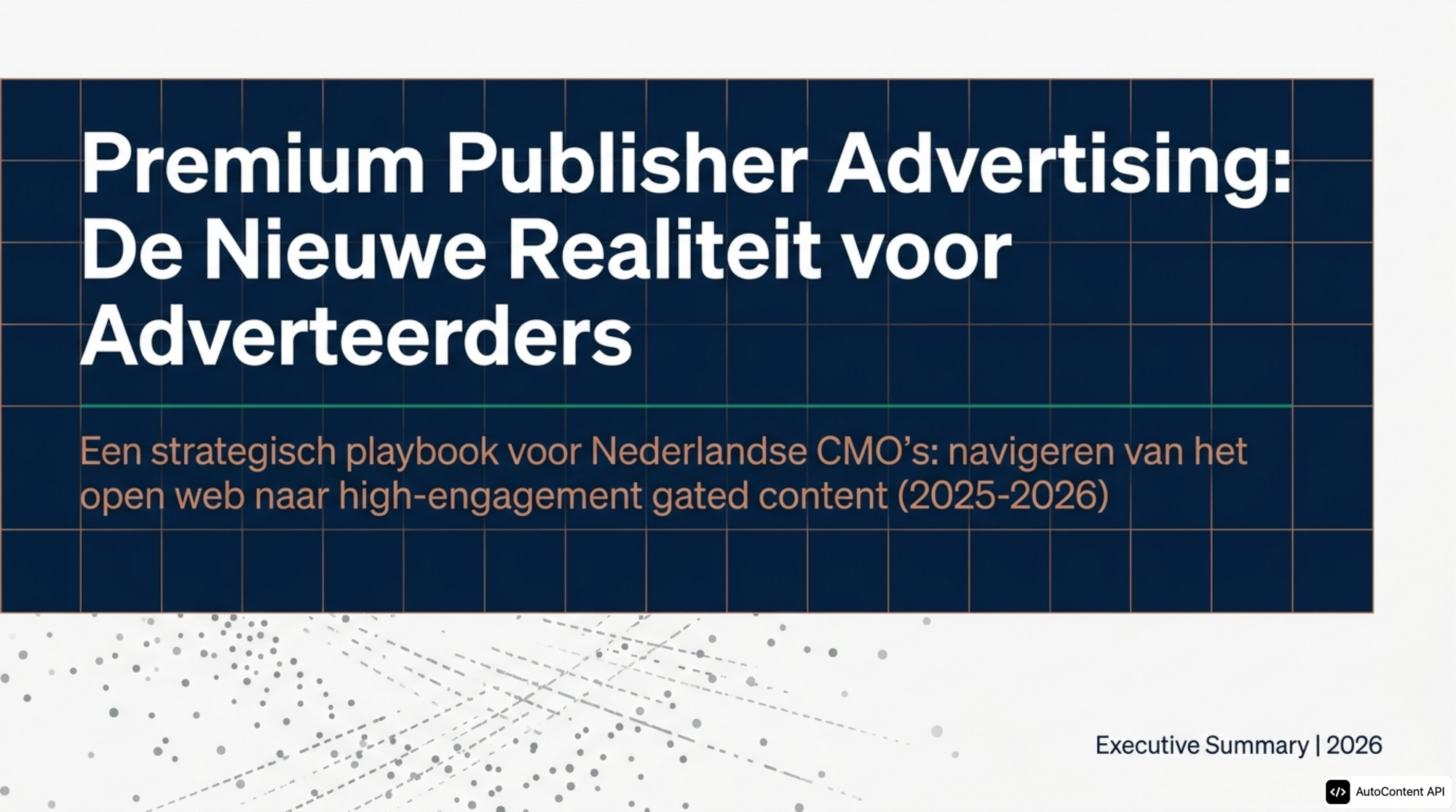 Premium Publisher Advertising Strategie: Mediahuis 2026