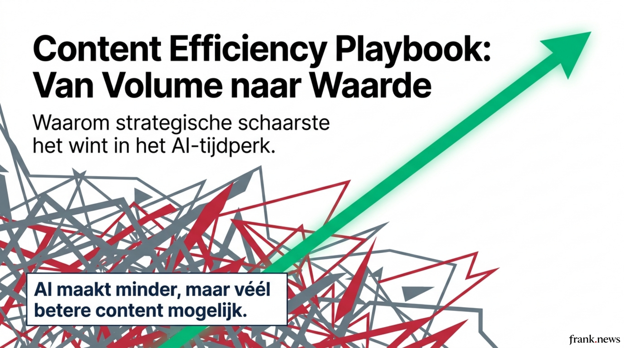 Content Efficiency Playbook: Kwaliteit boven Kwantiteit in 2026