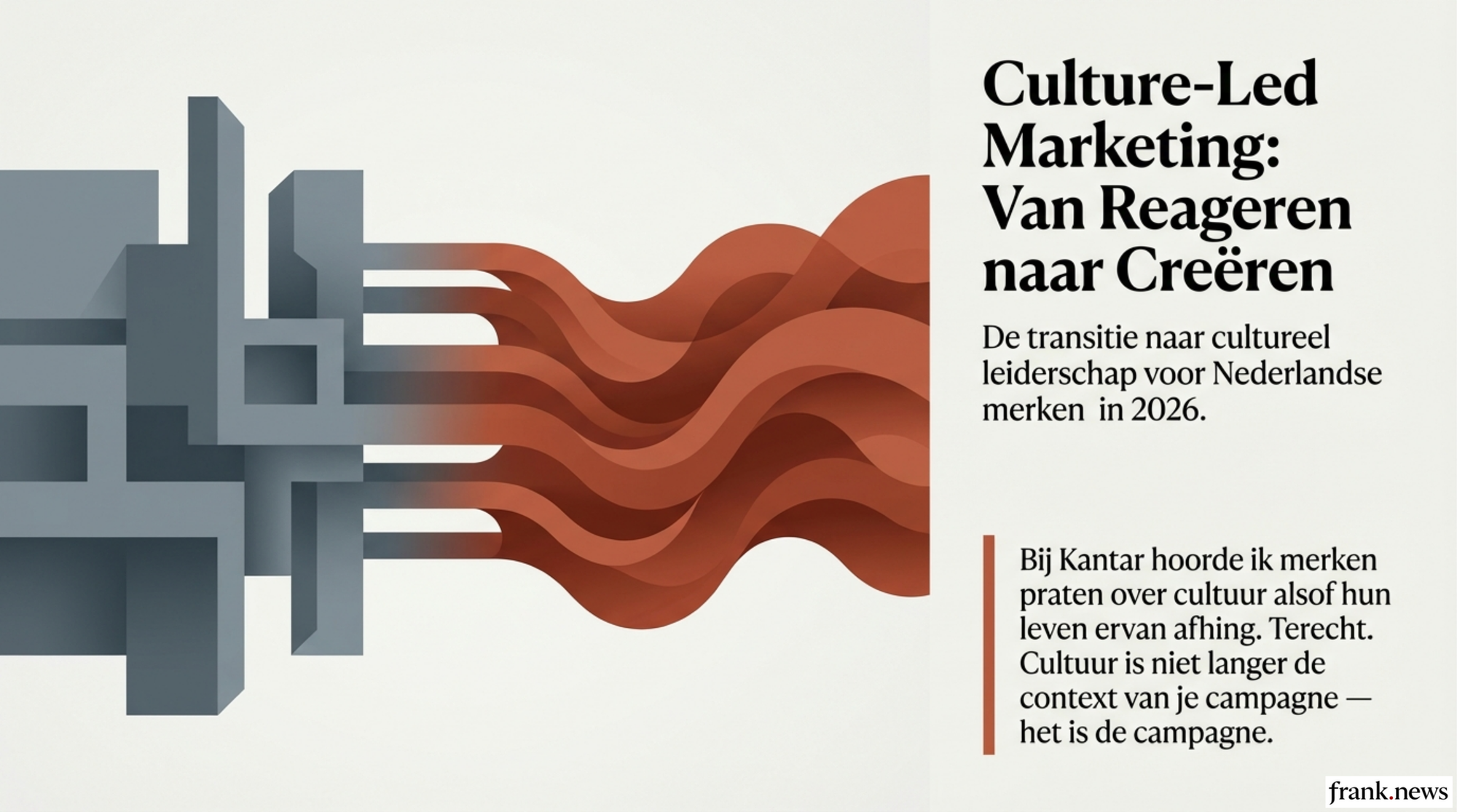 Culture-Led Marketing Playbook 2026: Van Context naar Content