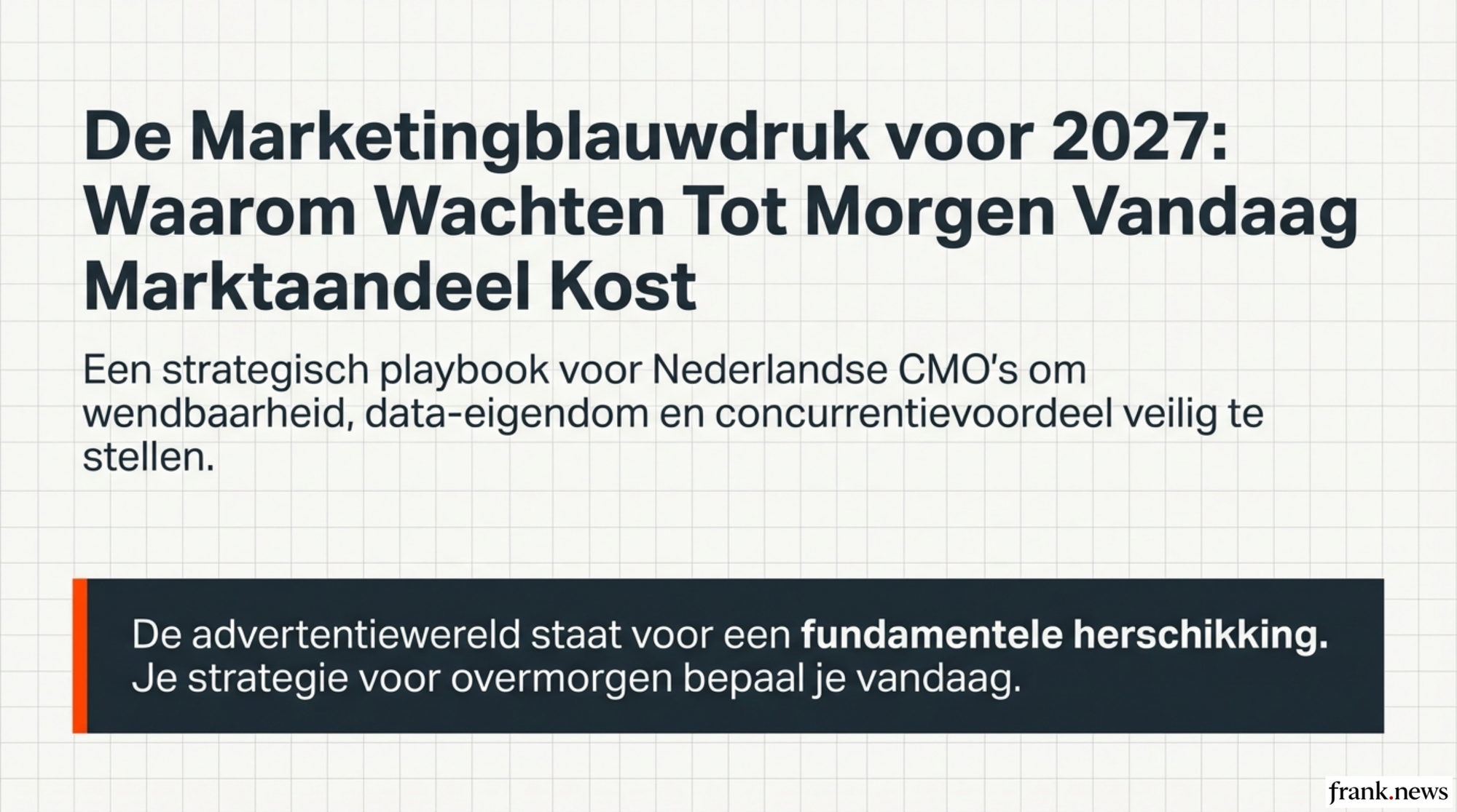 Marketingstrategie Alignment voor 2027