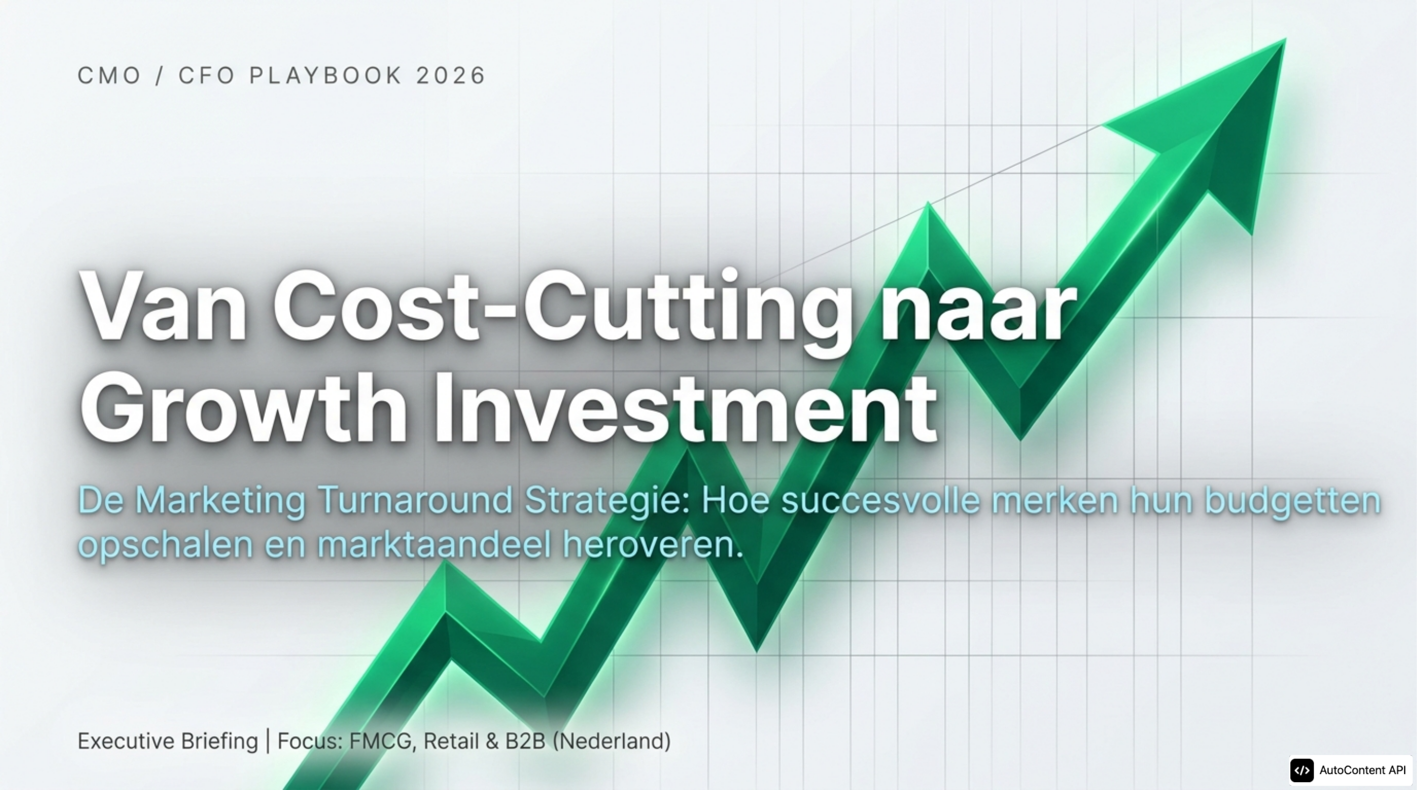 Marketing ROI Turnaround Playbook: Van Kostenbesparing naar Groei