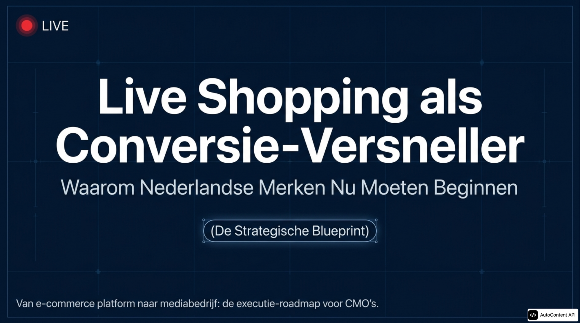 Live Shopping Implementatie voor Nederlandse Merken 2026