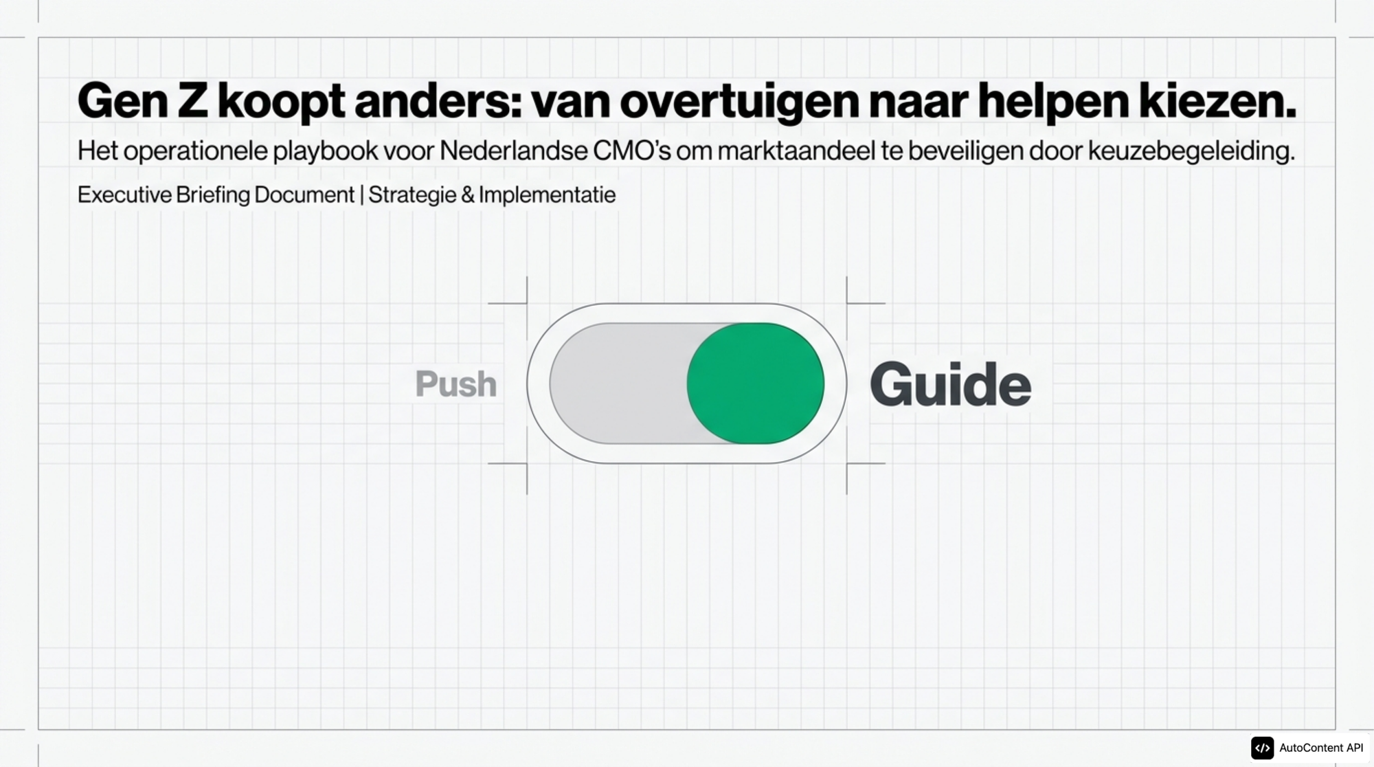 Gen Z Marketing Playbook: Van Overtuiging naar Keuzebegeleiding