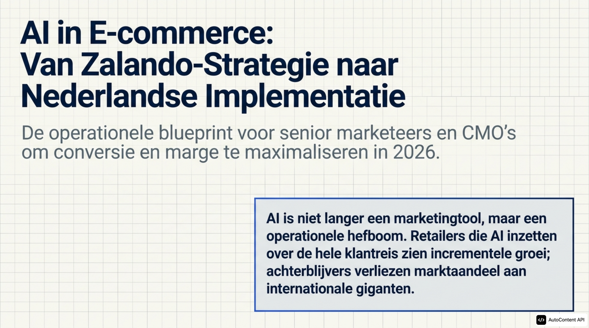 AI in E-commerce: Zalando Implementatieplan voor Retailers 2026