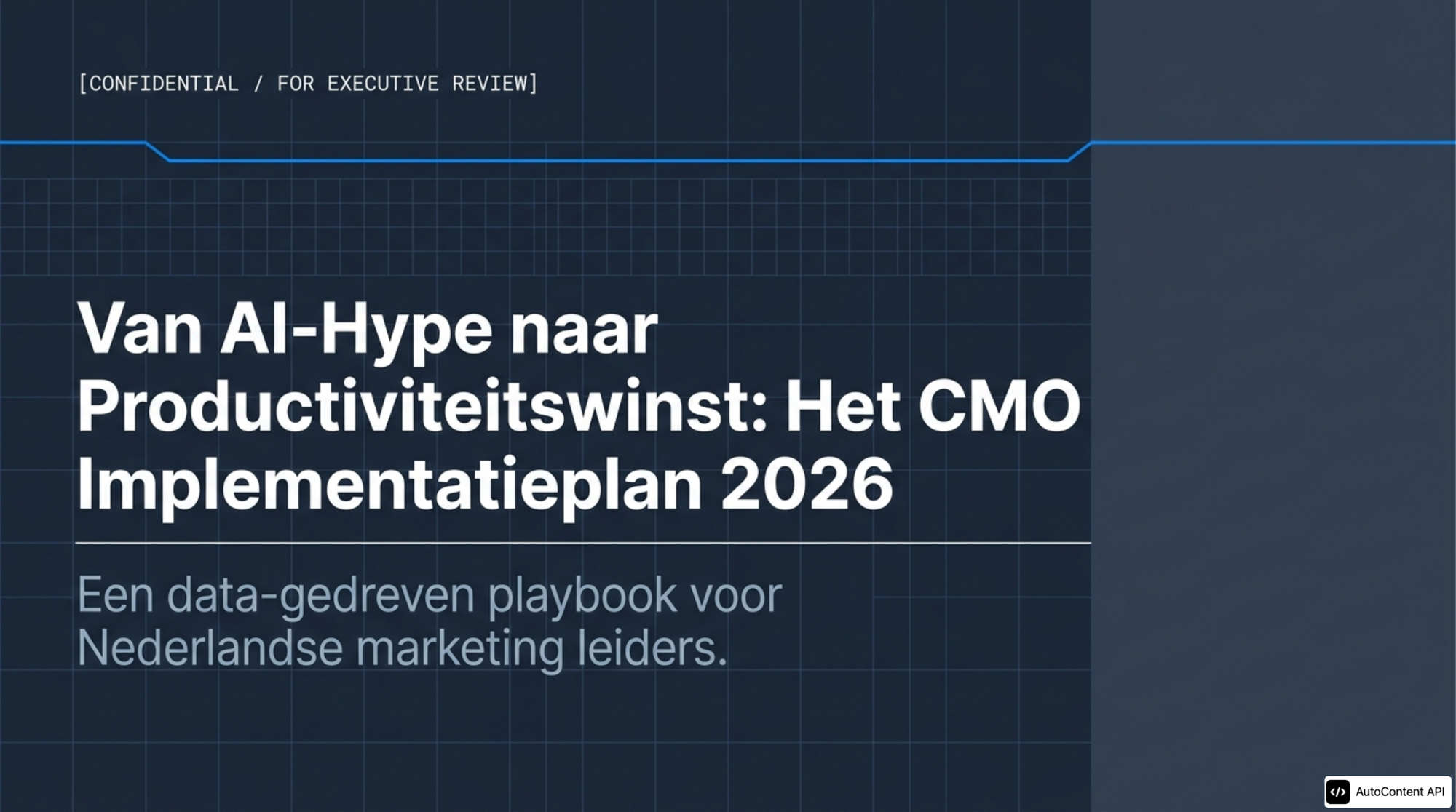 AI Productiviteitswinst Realiseren: CMO Implementation Playbook 2026