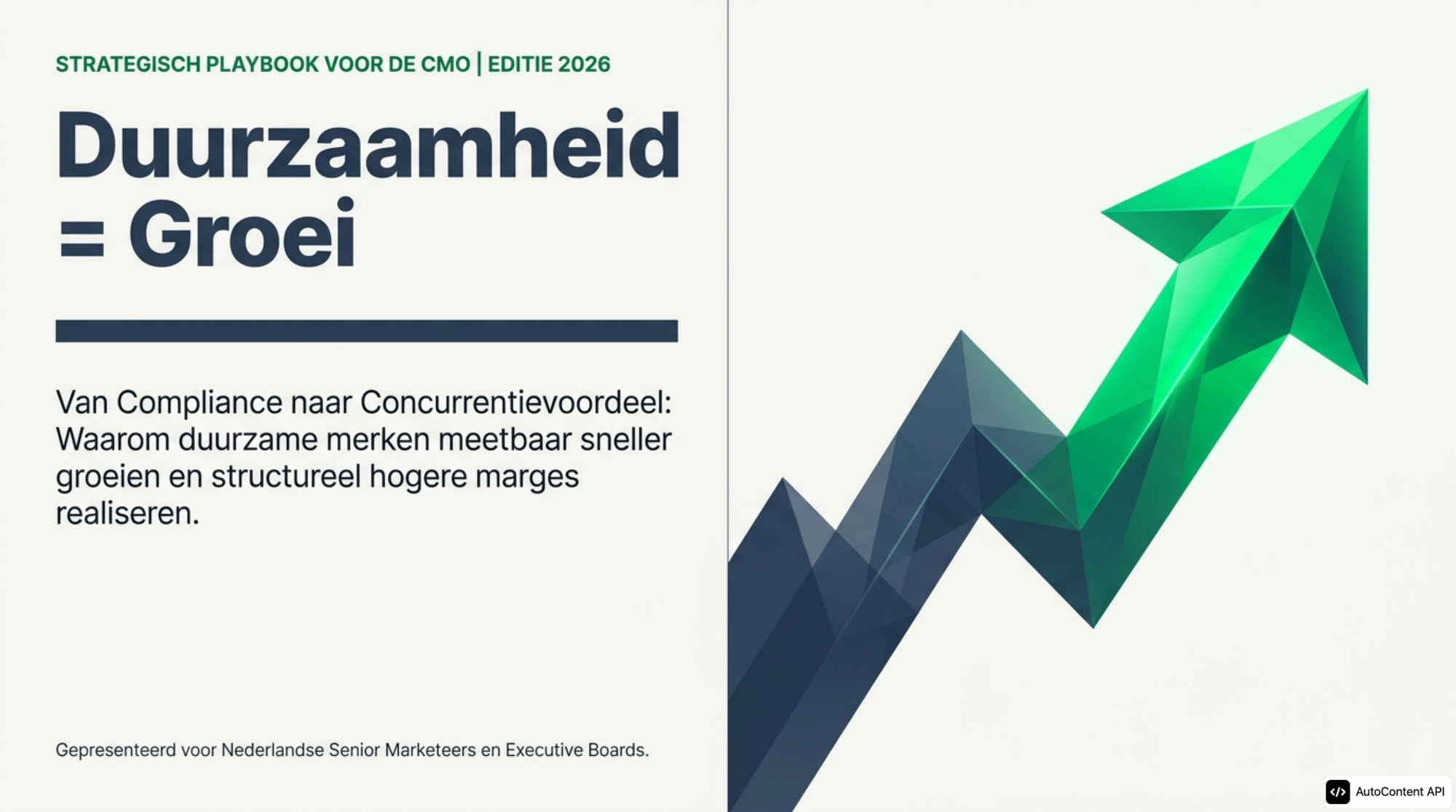 Duurzaamheid als Groeistrategie: Nederlandse Marketing Playbook 2026