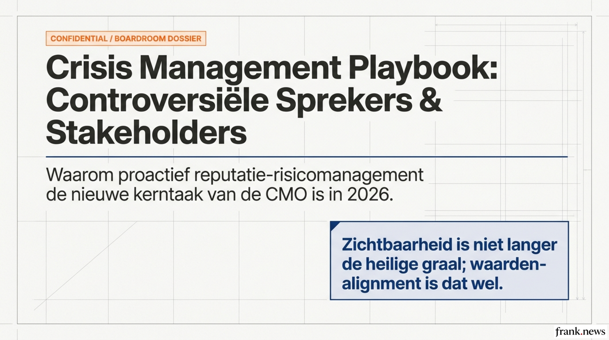 Crisis Management Playbook: Controversiële Sprekers & Stakeholders 2026