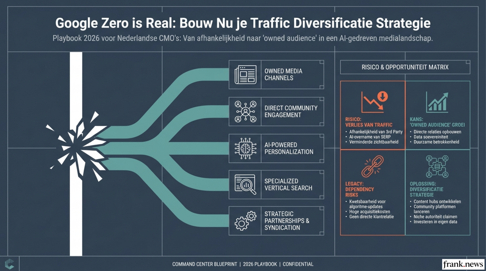 Google Zero Strategie: Traffic Diversificatie Playbook 2026
