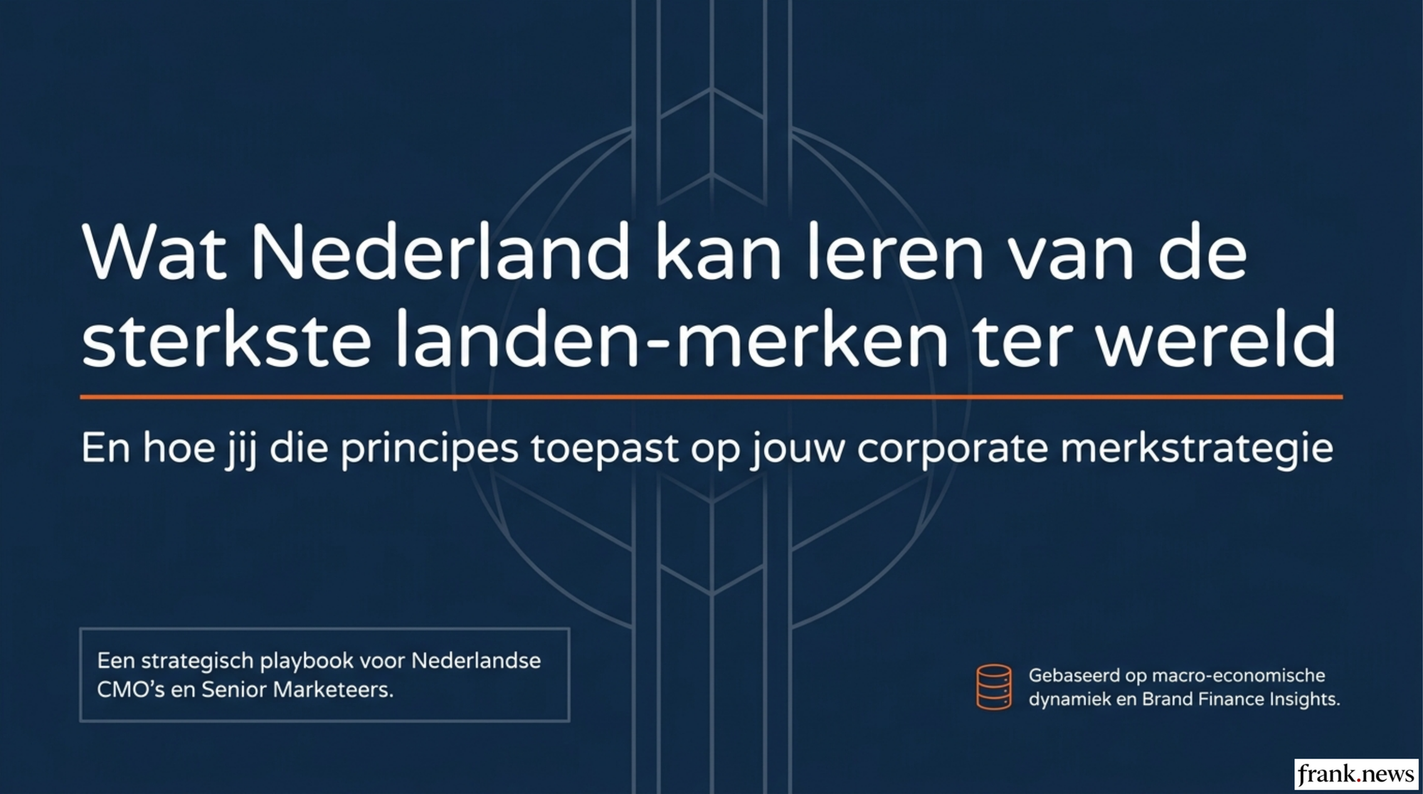 Nation Branding Playbook: Nederland als Sterk Merk 2026