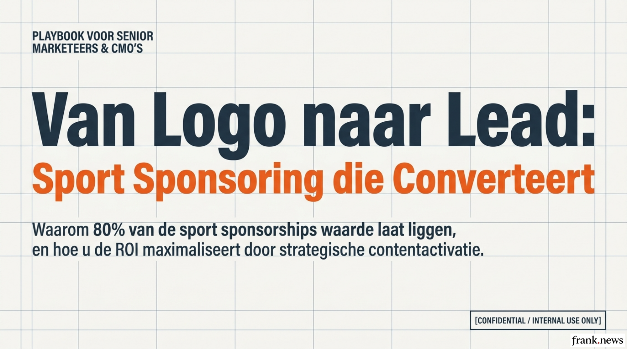 Sport Sponsoring ROI Playbook 2026: Van Zichtbaarheid naar Conversie