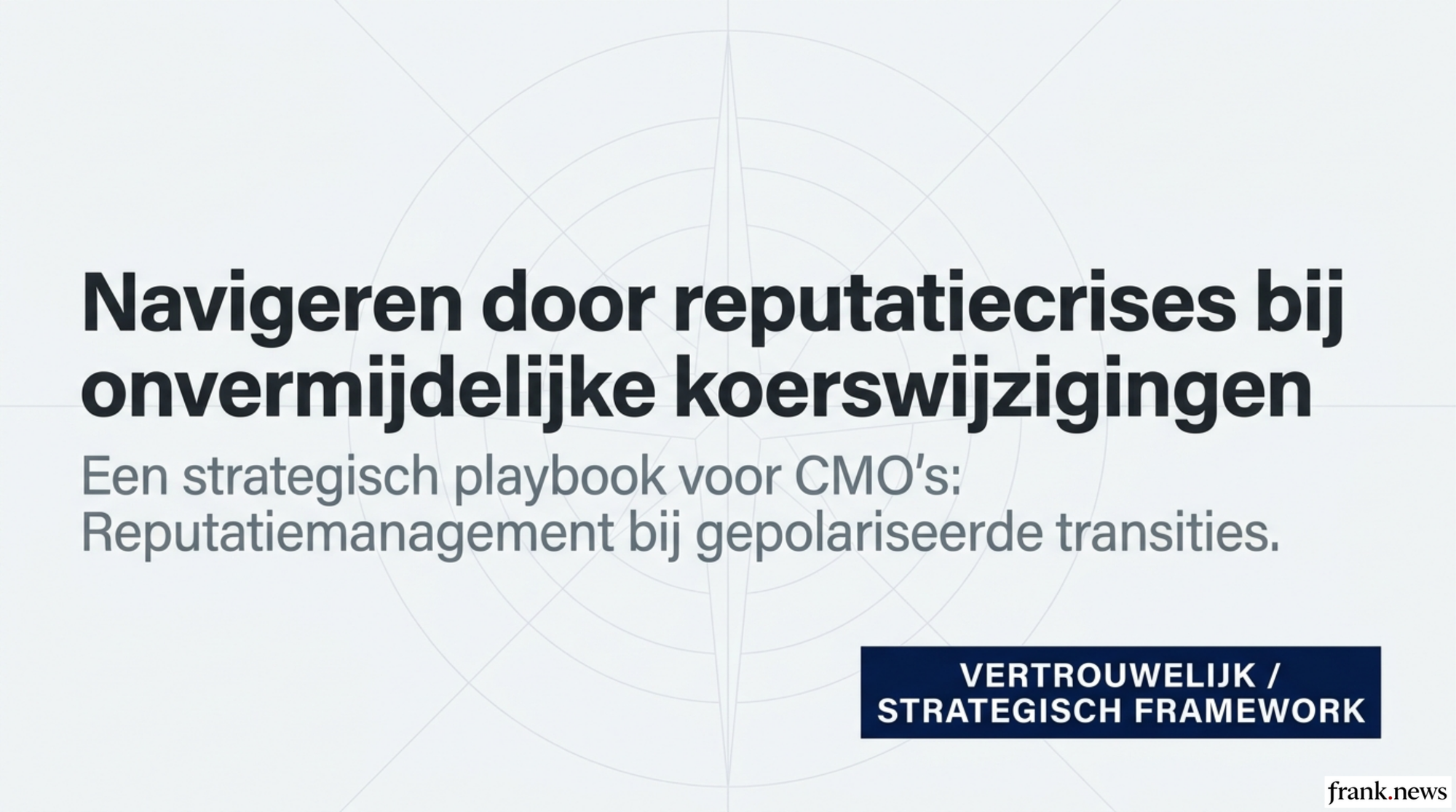 Corporate Reputation Management bij Polariserende Transities 2026