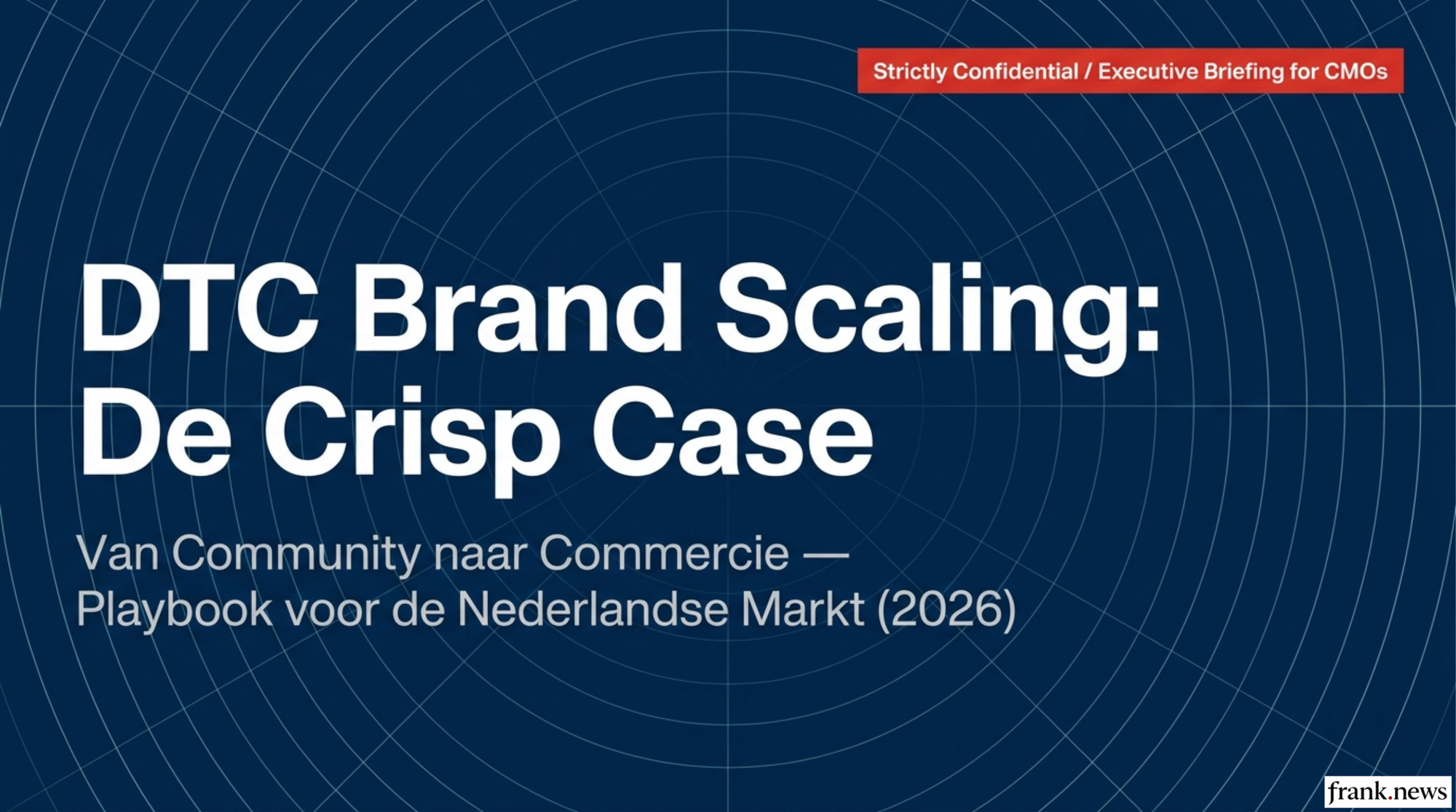 DTC Brand Scaling Playbook: Van Niche naar Mainstream 2026