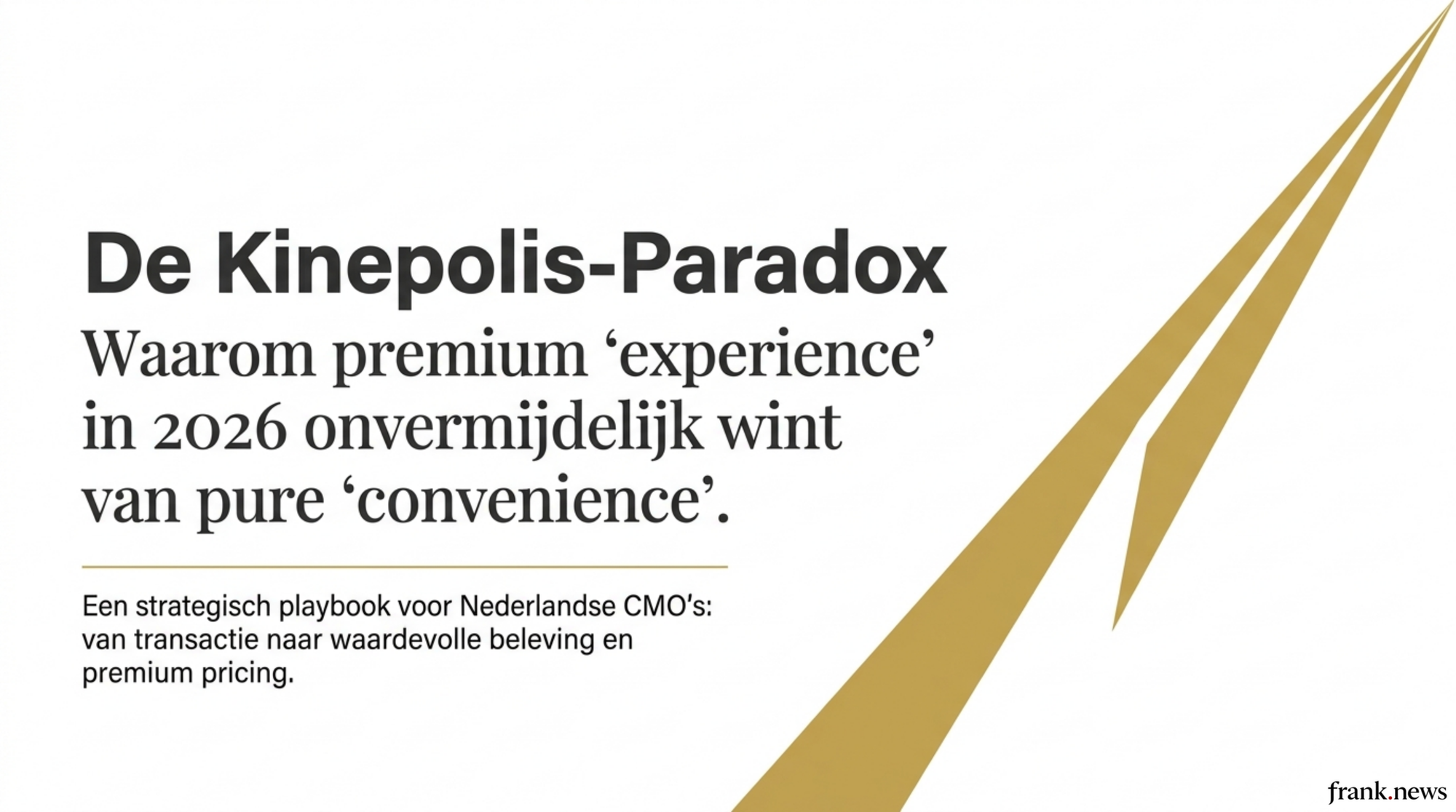 Experience Marketing Playbook: Van Transactie naar Beleving 2026