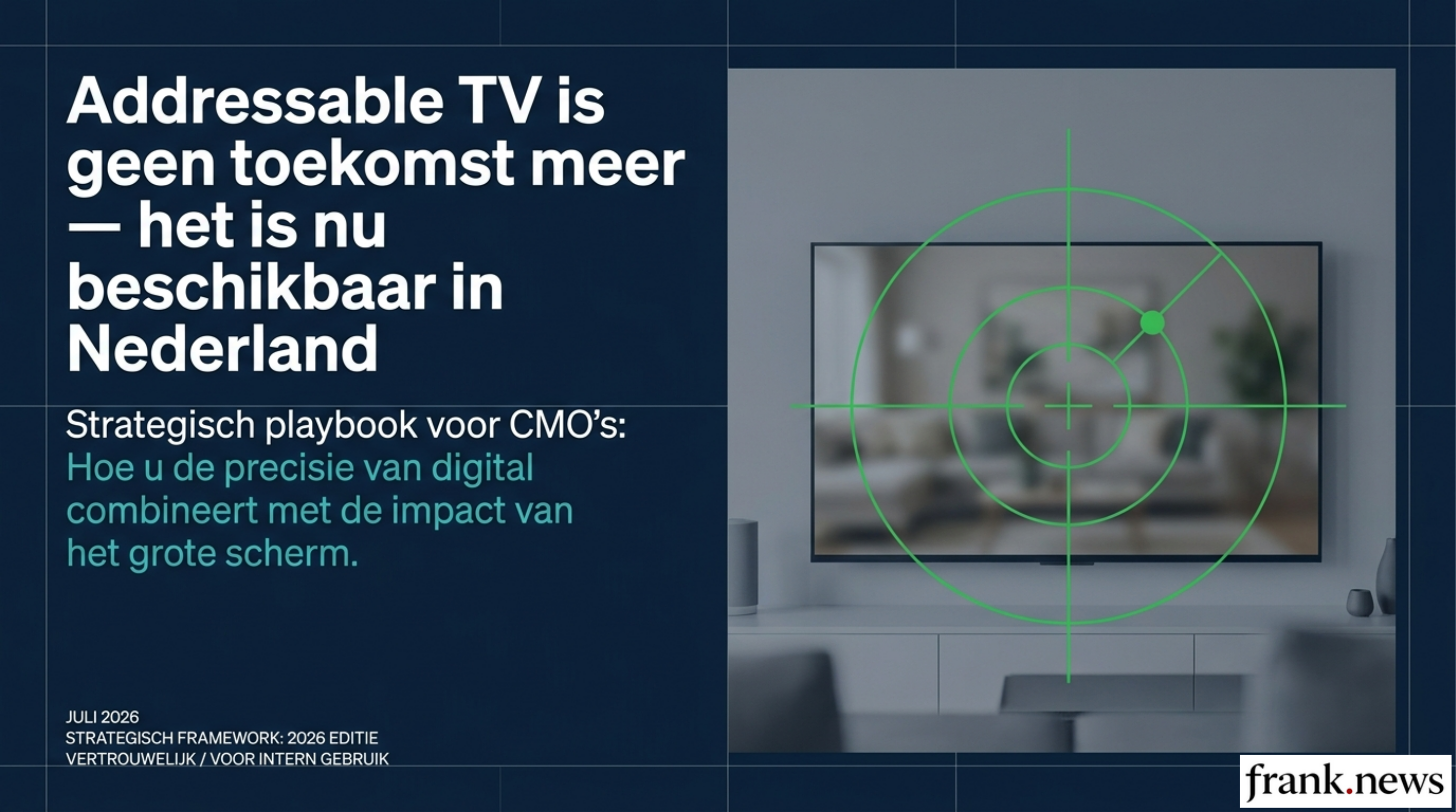 Addressable TV Advertising Strategie Nederland 2026
