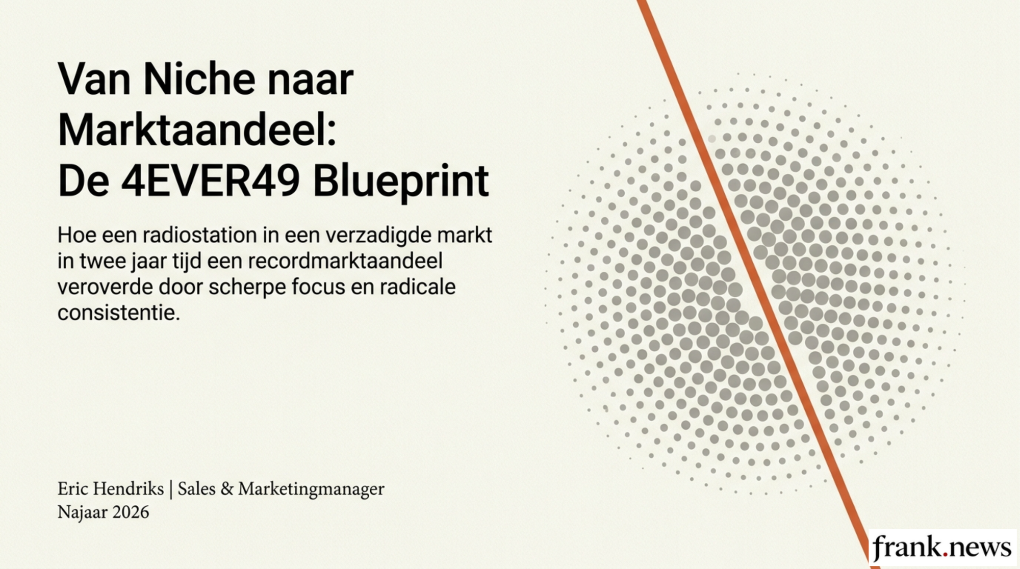 Niche Radio Marketing Playbook: Van 0 naar Marktleider