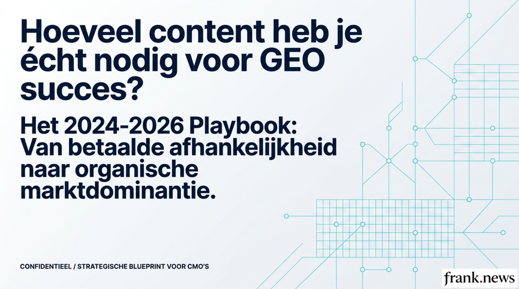 GEO Content Strategie: Van Keywords naar Autoriteit 2026