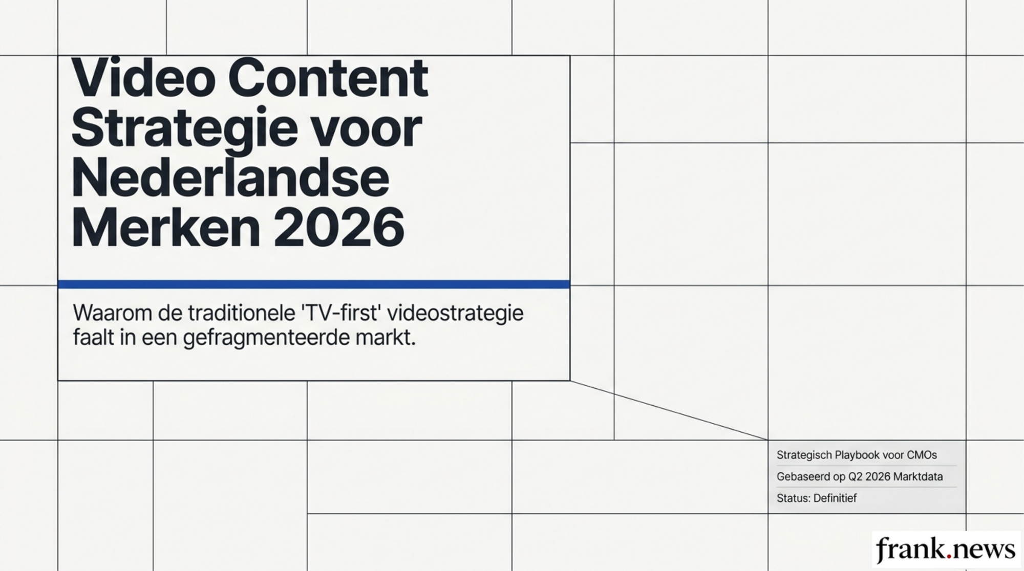 Video Content Strategie voor Nederlandse Merken 2026