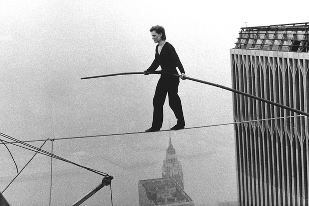 The real story behind Philippe Petit's World Trade Center high-wire stunt -  Curbed NY