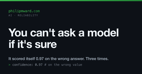 You can't ask a model if it's sure